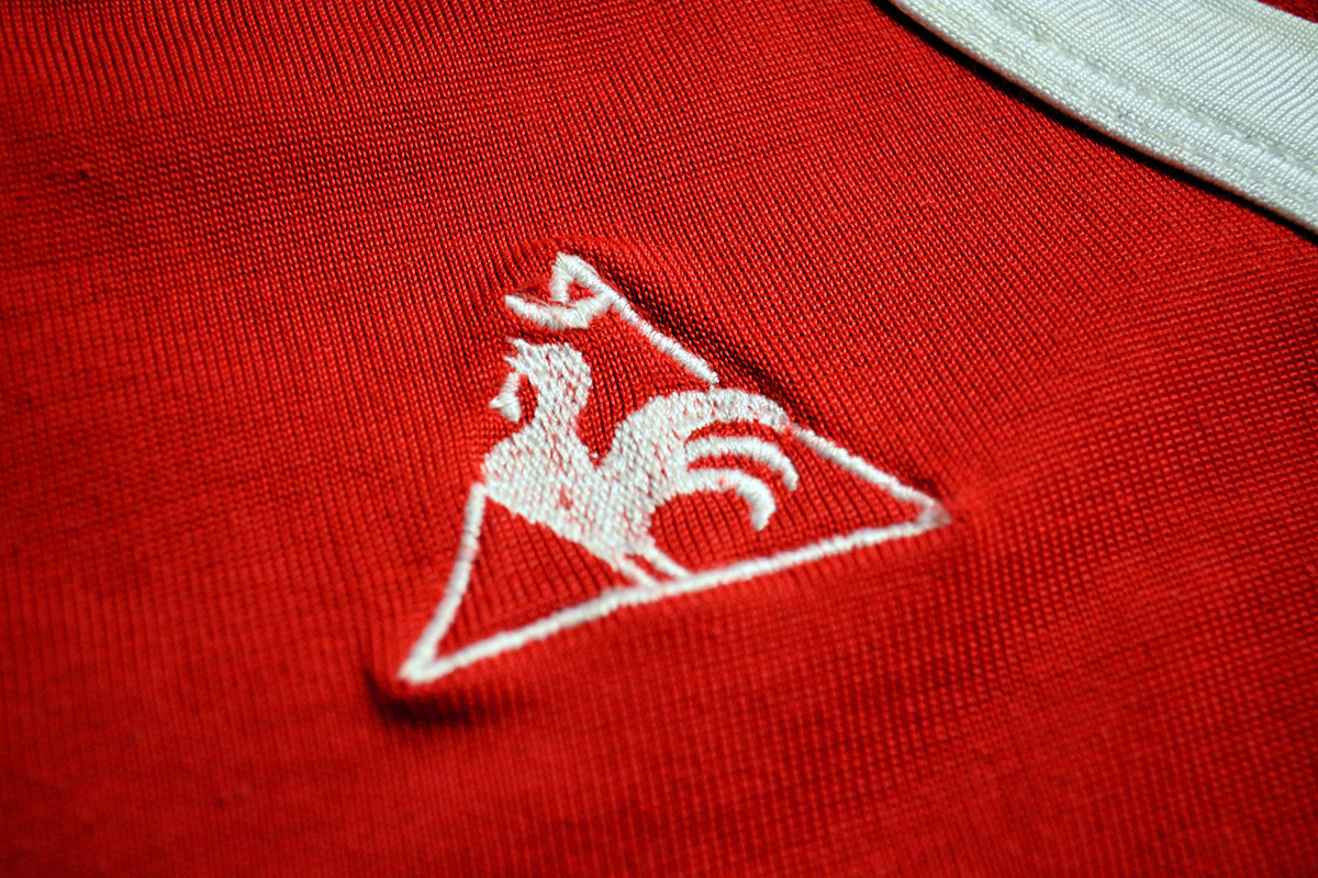 1973-1974 - Nr. 9 Theo de Jong, Feyenoord Matchworn LeCoq Sportif Shirt