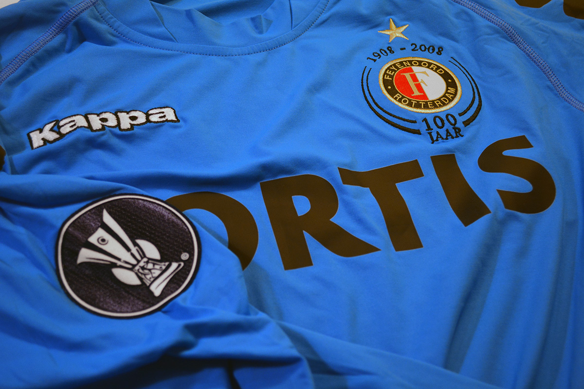 2008 - 2009, 100 jaar jubileum, Feyenoord Keepersshirt, Nr 32, Rob van Dijk